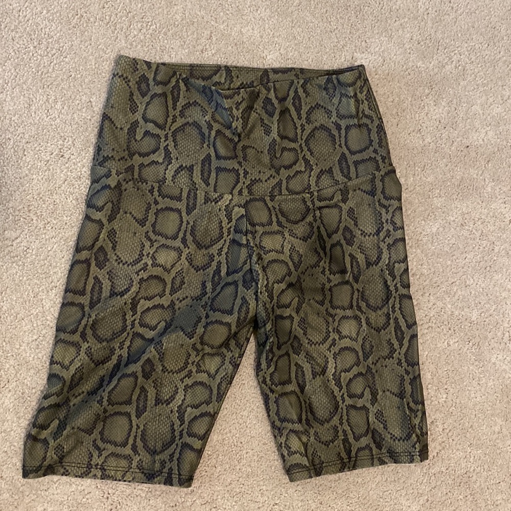 Onzie Free People Snakeskin Biker Short